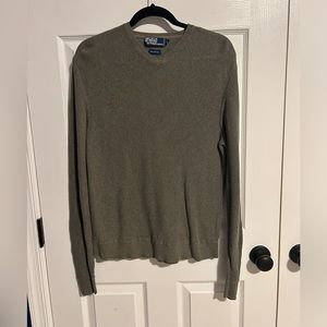 Gray/Brown ish color Polo by Ralph Lauren. Size large